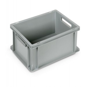 Behälter Euro Box, B400 x T300 x H220 mm, verstärkter Boden, offene Griffe