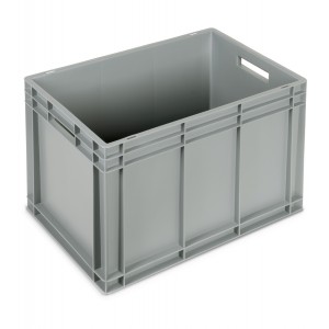 Behälter Euro Box, B600 x T400 x H418 mm, verstärkter Boden, offene Griffe