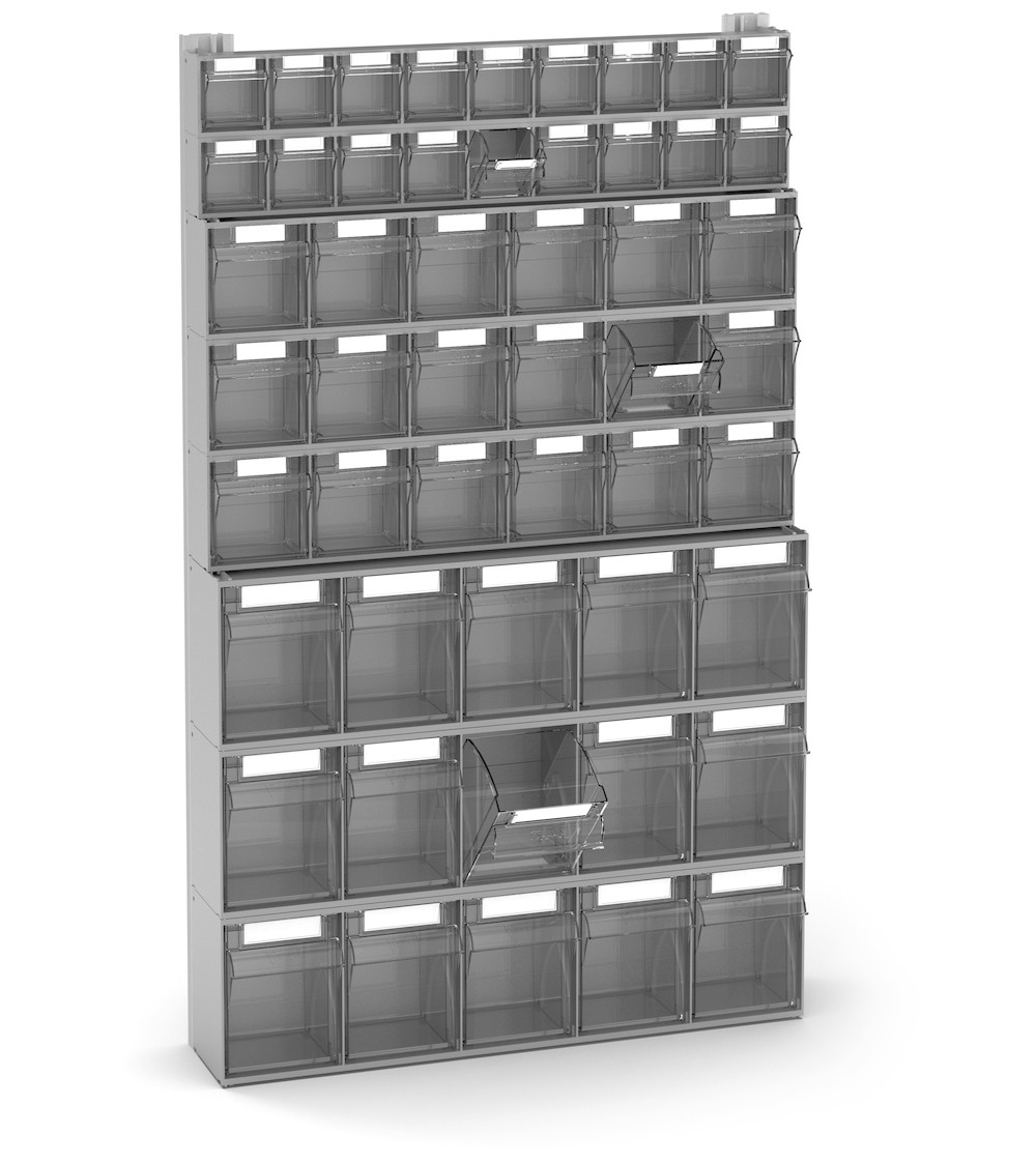 Regal für Kleinteile mit 51 Schubladen Visual Box, H1000 mm