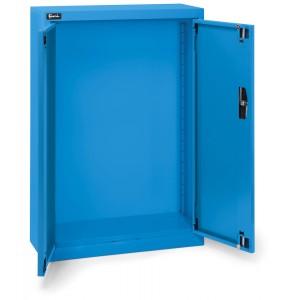 Leerer Behälterschrank mit Flügeltüren für Picking Box Air, B700 x T267 x H1001 mm, Blau