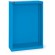 Leerer Behälterschrank ohne Türen für Sichtlagerkästen Picking Box Air, B700 x T267 x H1001 mm, Blau
