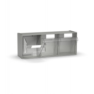 Visual Box Schubladenschrank für Kleinteile, 3 Schubladen, B600 x T210 x H242 mm