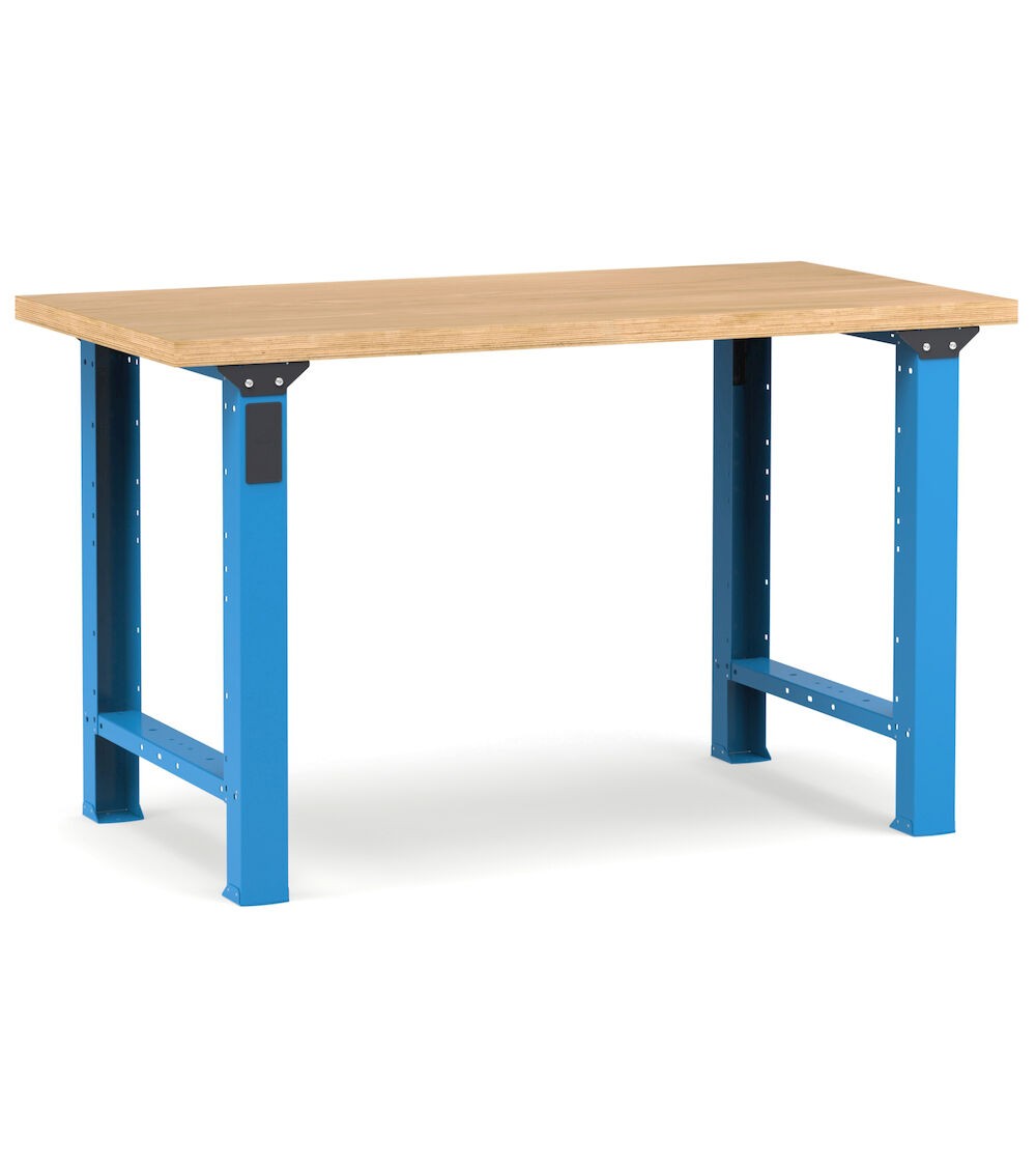 Professionelle Werkbank, 150 cm, Blau und Anthrazit