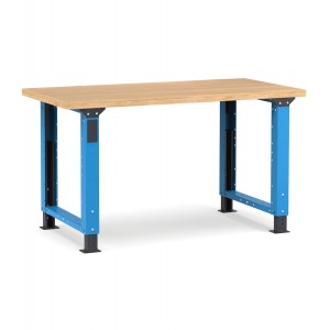 Höhenverstellbare professionelle Werkbank, 150 cm, Blau und Anthrazit