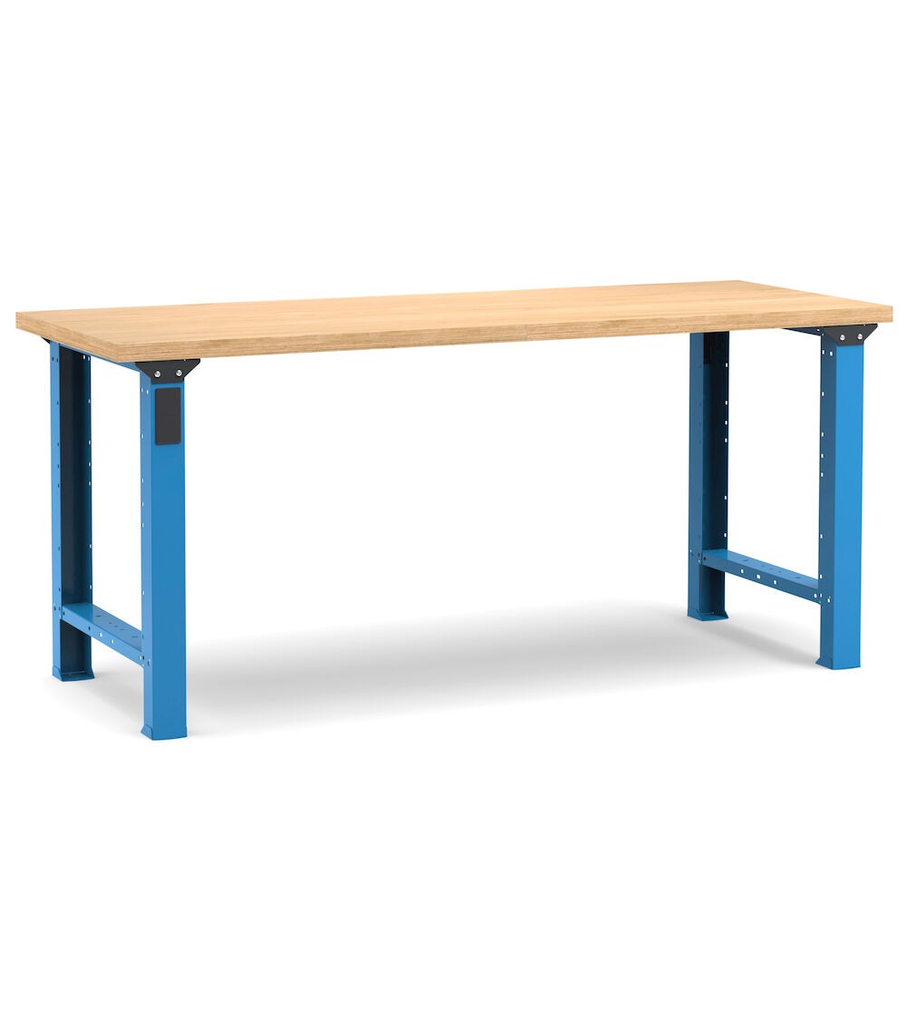 Professionelle Werkbank, 200 cm, Blau und Anthrazit