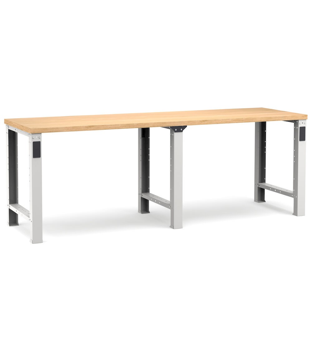 Professionelle Werkbank, 250 cm, Grau und Anthrazit