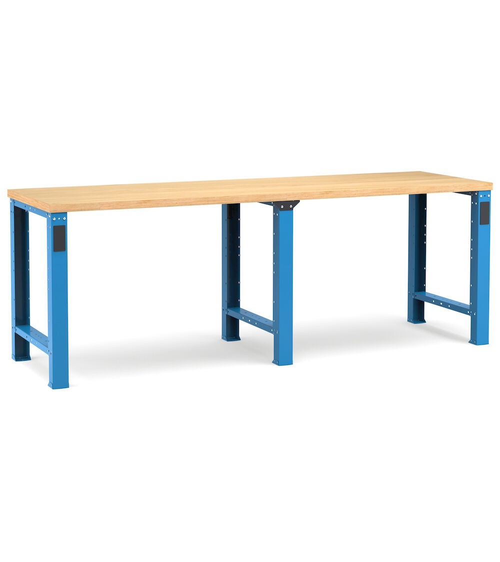 Professionelle Werkbank, 250 cm, Blau und Anthrazit