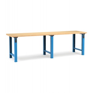 Professionelle Werkbank, 300 cm, Blau und Anthrazit