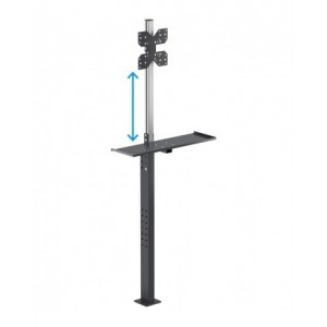 Supporto porta monitor da terra con porta tastiera