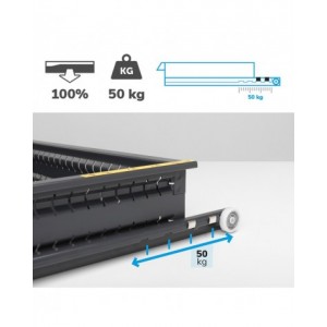 Cassettiera porta attrezzi con ruote, 7 cassetti 2x75 4x100 1x150, L561 x P726 x H1022 mm