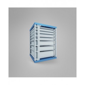 Cassettiera porta attrezzi con ruote, 7 cassetti 2x75 4x100 1x150, L561 x P726 x H1022 mm