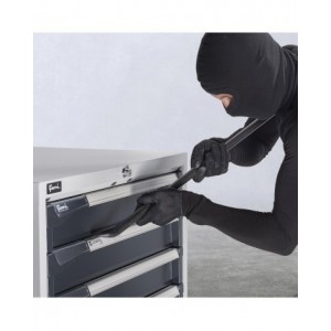 Cassettiera porta attrezzi con ruote, 7 cassetti 2x75 4x100 1x150, L561 x P726 x H1022 mm