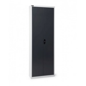 Armadio portacontenitori a battente, 14 piani e 72 contenitori Picking Box Air mis. 1/2, H 1651 mm, grigio chiaro e antracite
