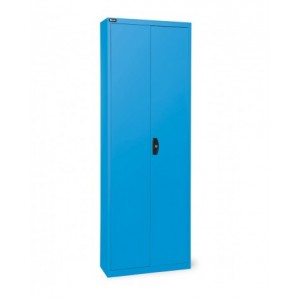 Armadio portacontenitori a battente, 14 piani e 72 contenitori Picking Box Air mis. 1/2, H 1651 mm, blu