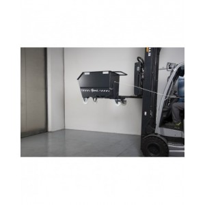 Benna ribaltabile portarottami con ruote, capacità 500 L