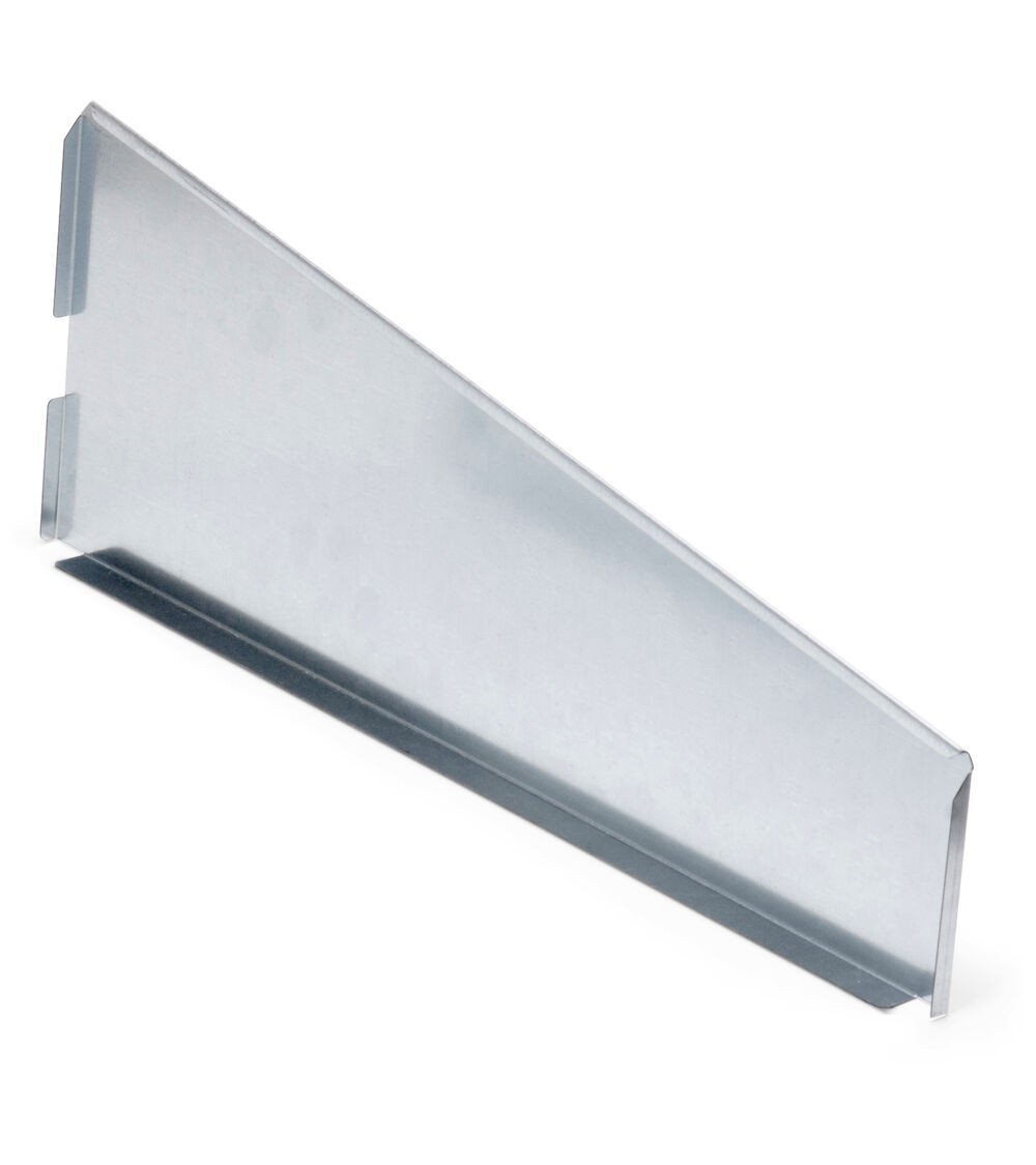 Coppia divisori trapezoidali zincati aggiuntivi, L16 x P493 x H187 mm