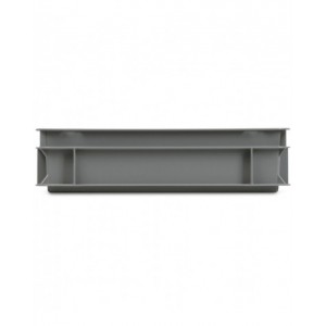Contenitore Euro in polipropilene riciclato, L400 x P300 x H100mm, maniglie a conchiglia