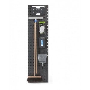 Arredo officina con armadi anta a battente, L1520 x P495 x H1900 mm