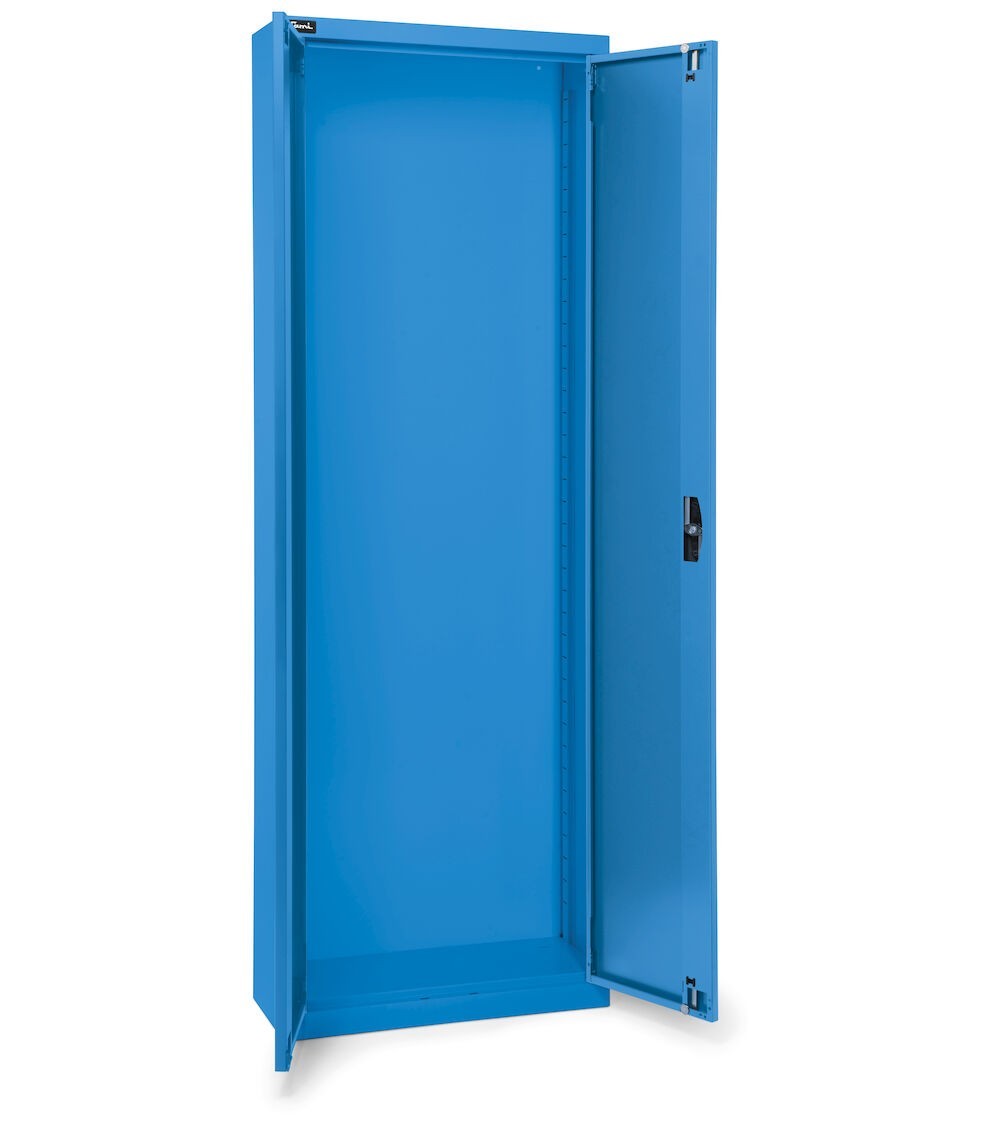 Armadio portacontenitori vuoto a battente per Picking Box Air, L700 x P267 x H1996 mm, blu