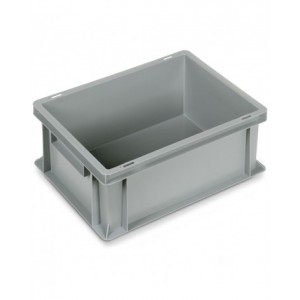 Contenitore Euro Box, L400 x P300 x H170 mm, maniglie chiuse