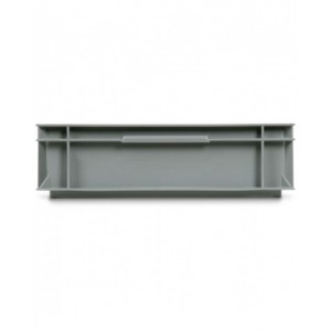 Contenitore Euro Box, L600 x P400 x H115 mm, fondo rinforzato, maniglie a conchiglia