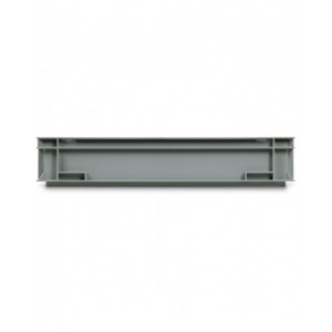 Contenitore Euro Box, L600 x P400 x H115 mm, fondo rinforzato, maniglie a conchiglia