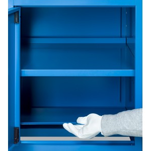 Banco da lavoro Work Up WORK2006 con 1 armadio a cassetti con 4 cassetti e 1 armadi, colore blu