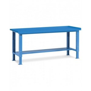 Banco Work con piano in acciaio, 2007x704x737/1062 h