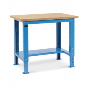 Banco Work con piano in legno, 1024x750x732/1057 h