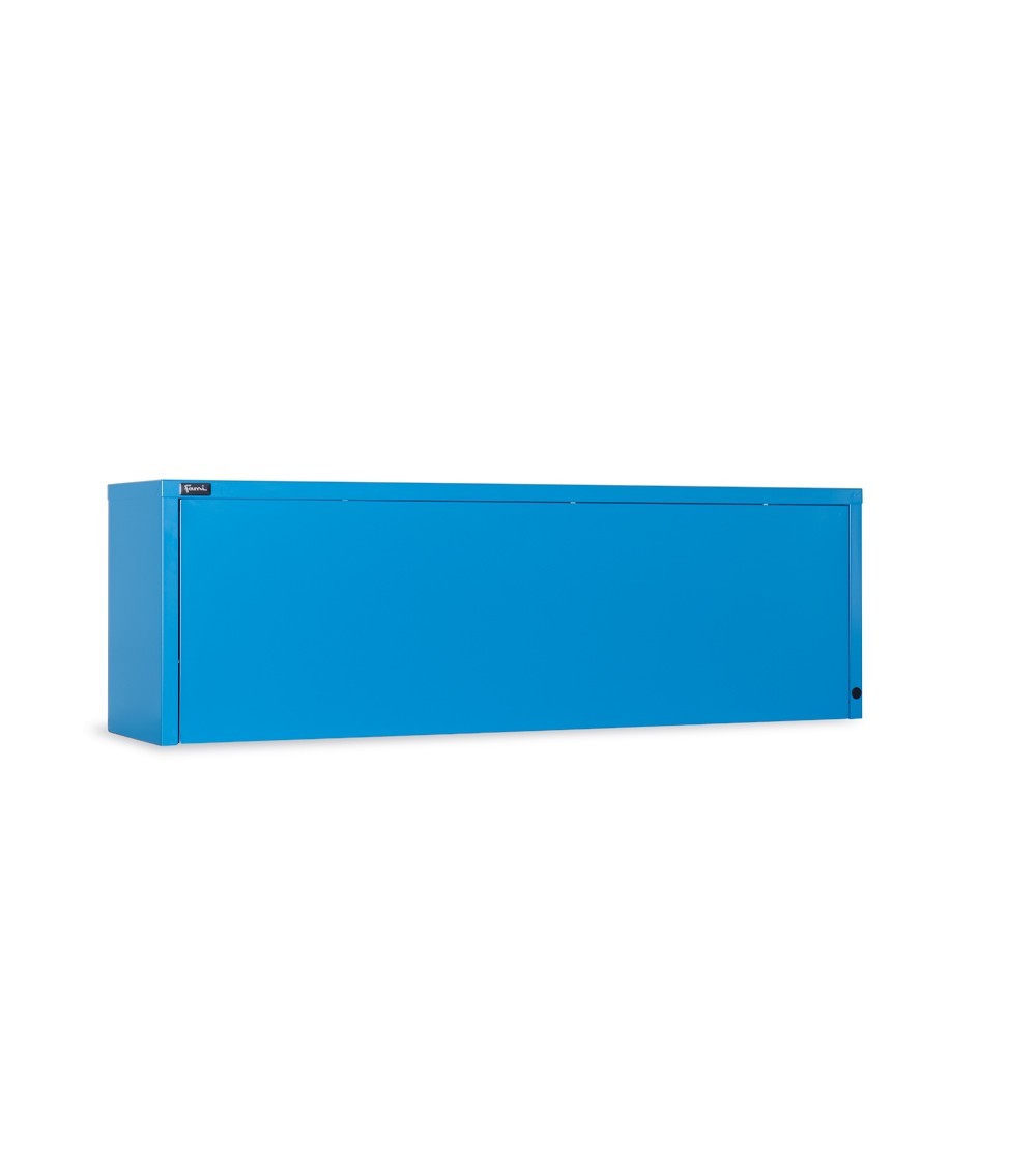 Pensile vasistas per pareti Work Look da 1500 mm, colore blu RAL 5012, chiuso