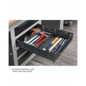 Banco da officina con 1 cassetto, 150 cm, Blu