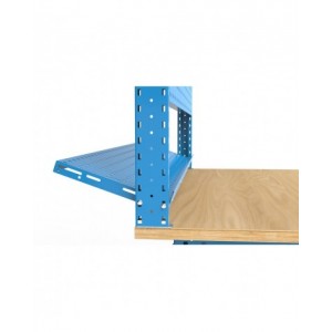 Banco professionale regolabile con parete, 5 cassetti e porta, 200 cm, blu e antracite