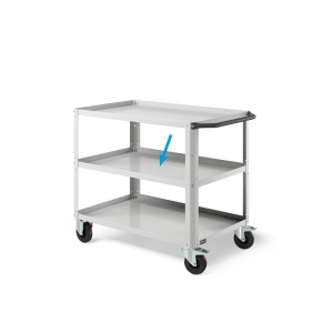 Piano aggiuntivo per carrello Clever Large, colore grigio