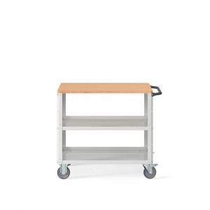 Wagen Clever Large mit oberem Boden aus Holz und zusätzlichem Stahlboden CLEVER1009
