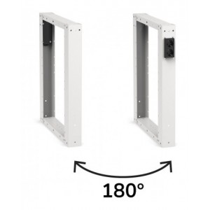 Banco professionale regolabile con parete e 11 cassetti, 250 cm, grigio e antracite
