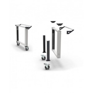 Banco professionale con ruote e 3 cassetti, 150 cm, grigio e antracite