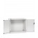 Armadio con ante a battente 64x27 EH, colore grigio chiaro RAL 7035