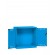 Armadio con ante a battente fessurate 54x27 EH, colore blu RAL 5012