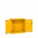 Armadio con ante a battente fessurate 54x27 EH, colore giallo RAL 1004