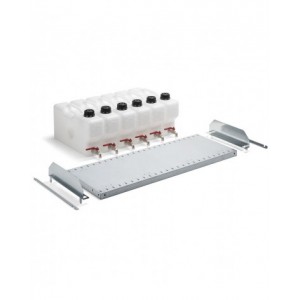 Armadio ante battente fessurate, 4 piani, 18 taniche, 1 vasca interna, 1 vasca esterna, L1048 x P600 x H2027 mm, PERFOM14022