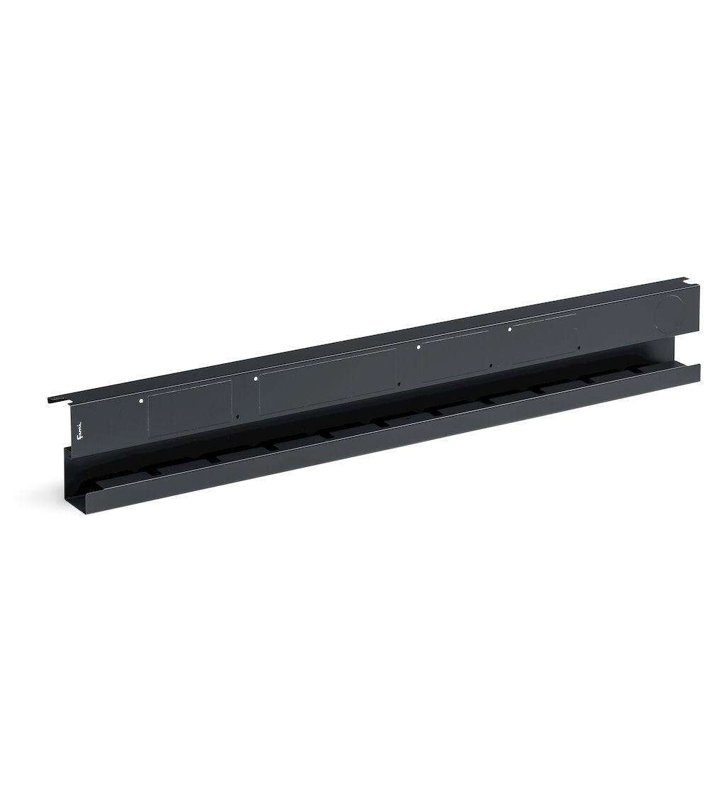 Canaletta elettrica per multiprese per armadio, L1008 x P64 x H140 mm