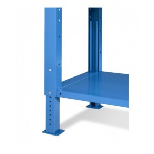 Banco da lavoro Work con piano in legno, 1500x750x882 h
