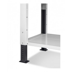 Banco da lavoro Work con piano in acciaio, 1031x704x887 h