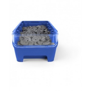 Kit 9 guide con divisori e frontalini per contenitori RK Box Air per scaffale a 4 piani