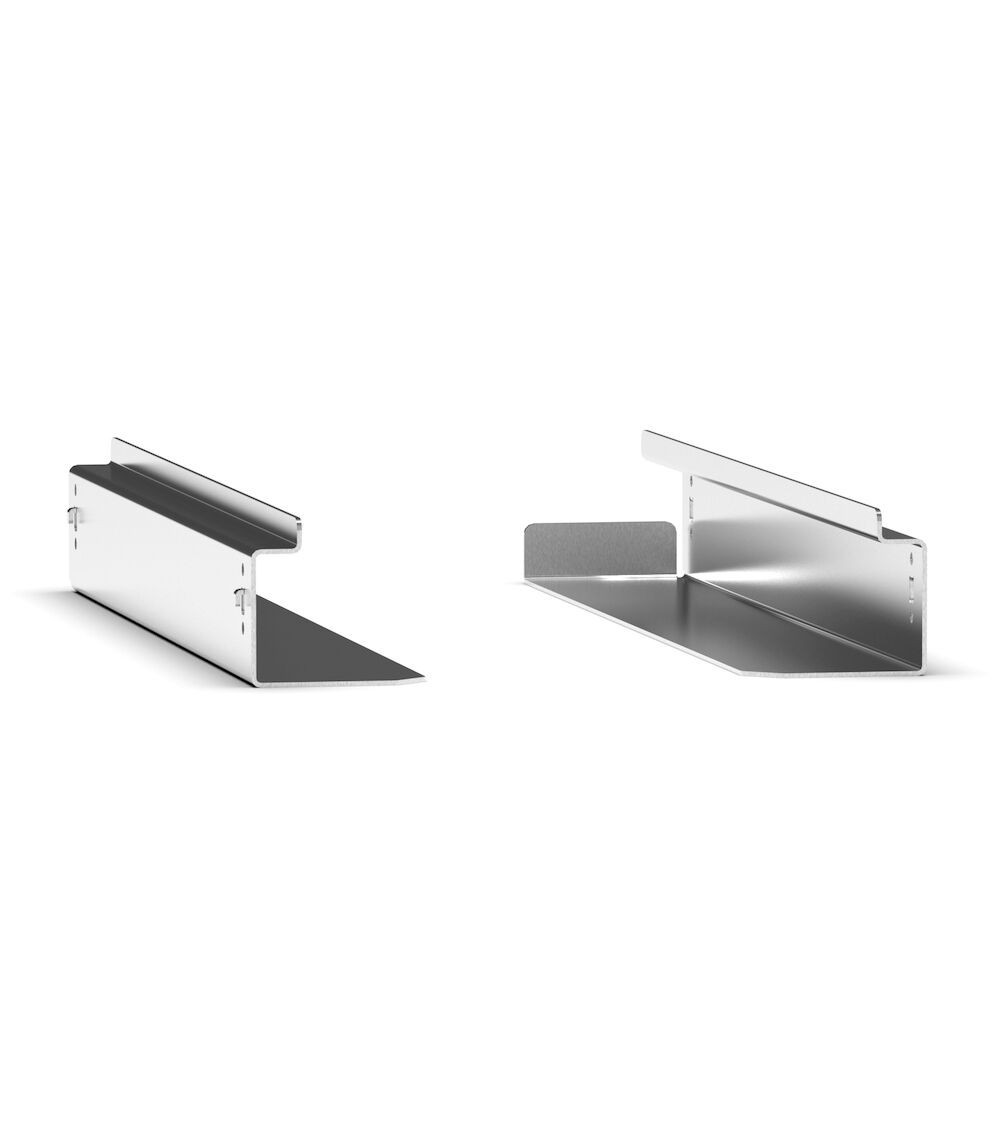 Coppia di slitte per contenitori, L75 x P394 x H69 mm