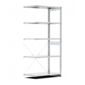 Scaffale aggiuntivo con 5 ripiani, L1028 x P621 x H2011 mm