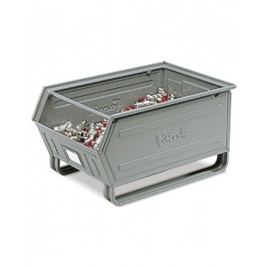 Contenitori a bocca di lupo in metallo con slitte, mis.5, L480 x P725 x H385 mm
