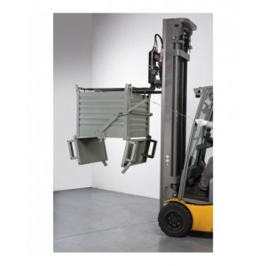 Contenitore industriale con fondo apribile a rulli, L1000 x P800 x H800 mm