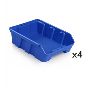 Kit 4 Behälter RK Box Air, Größe 3021, B214 x T300 x H91 mm