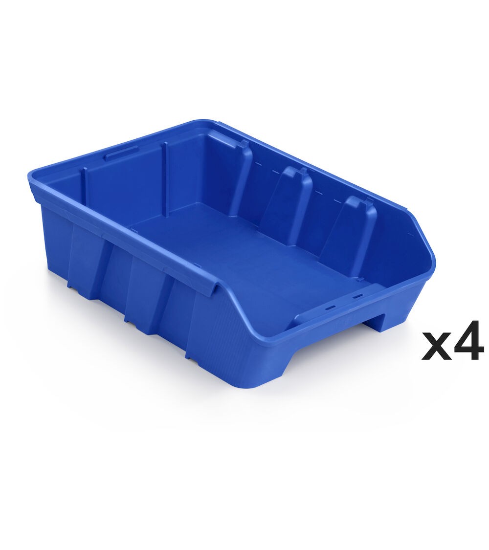Kit 4 Behälter RK Box Air, Größe 3021, B214 x T300 x H91 mm